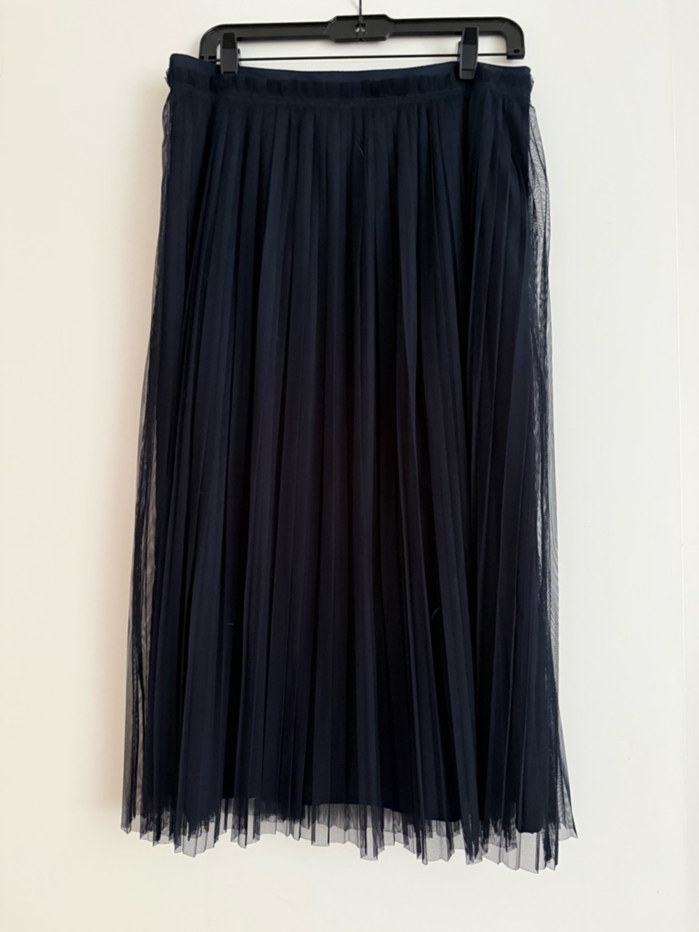 Banana Republic Navy Blue Tulle Midi Skirt size 8 Tall